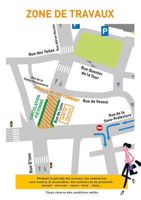 Plan de la zone de travaux