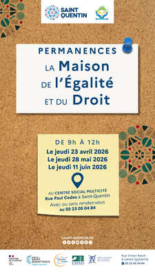Permanences de la Maison de l'Egalité et du droit