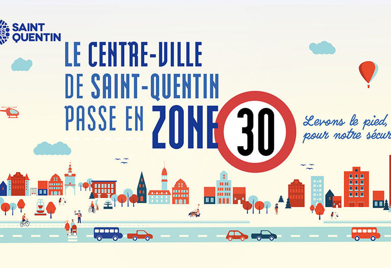 Le centre-ville de Saint-Quentin passe en Zone 30 !