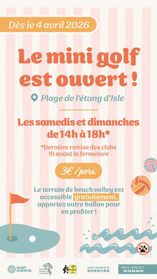 Réouverture du Mini-Golf